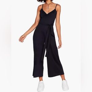 Black Tie belted jumpsuit Nasty Gal collection Size US 6